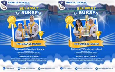 Berlian SMAN 26 Jakarta meraih prestasi dalam perlombaan Ayo Siaga Bencana (ASB) dan Pertolongan Pertama (PP) diselenggarakan oleh PMI (Palang Merah Indonesia) Kota Jakarta Selatan