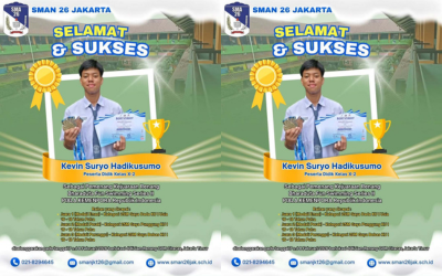 Berlian SMAN 26 Jakarta meraih prestasi dalam Kejuaraan Renang Bharaduta Fun Swimming Series II PIALA KEMENPORA Republik Indonesia