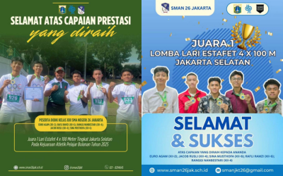 Berlian SMAN 26 Jakarta meraih prestasi dalam Kejuaraan Atletik Pelajar Bulanan Tahun 2025